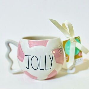 🍬Rae Dunn Pink Peppermint Candy Mug
